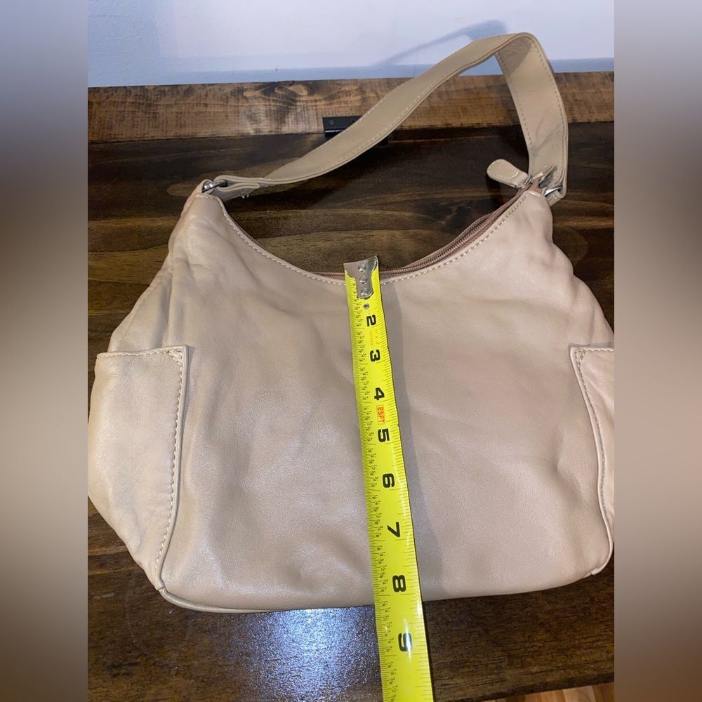 Hush Puppies Tan Leather Shoulder Purse Bag - Picture 10 of 11